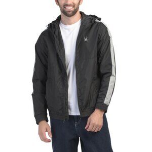 SPYDER Black Windbreaker Jacket